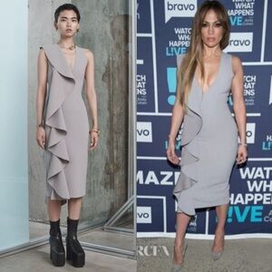 Solace London Grey Ceara Dress in Size US 10